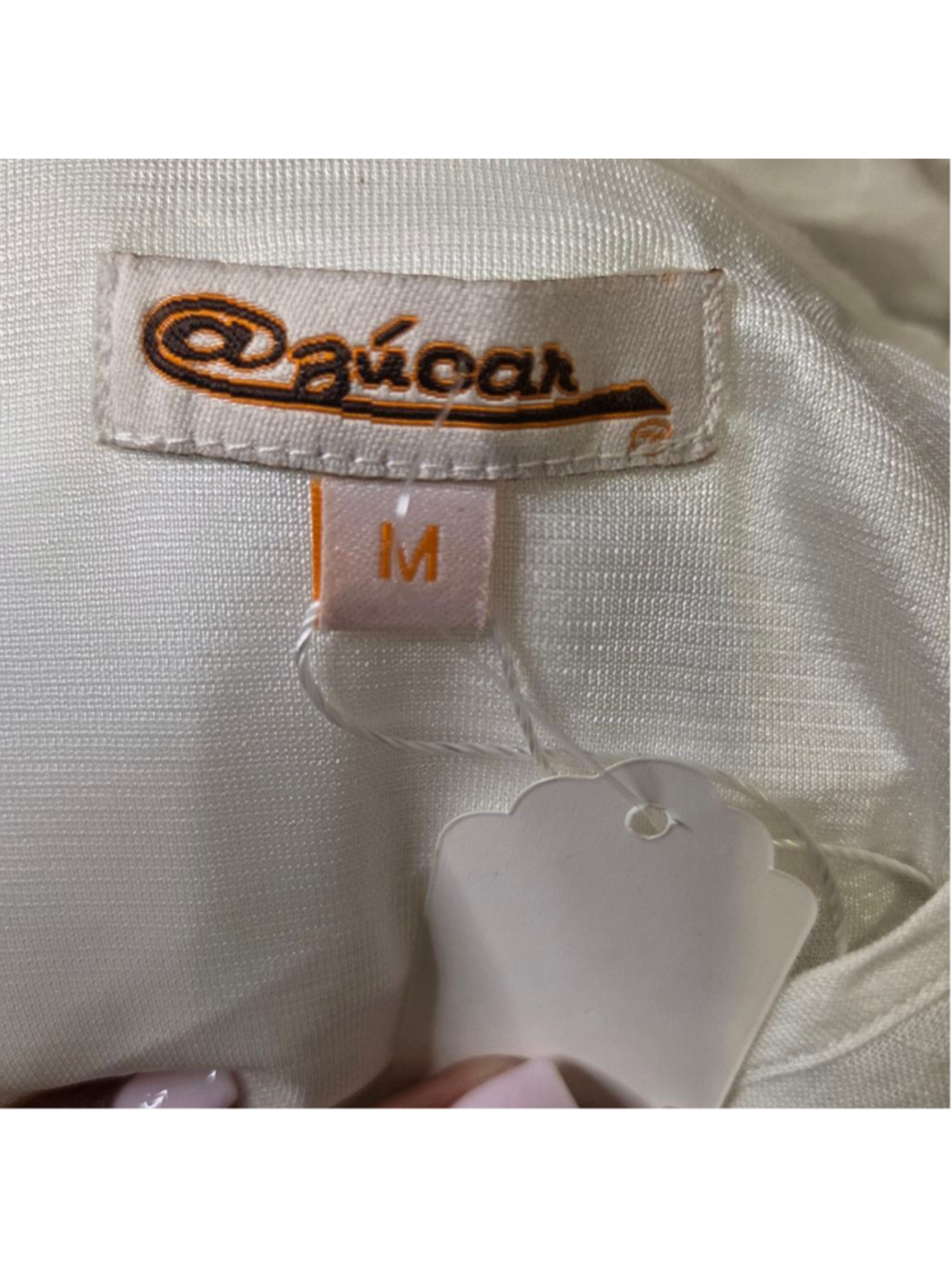 @zucar White Linen High Low Dress M - Picture 6 of 7